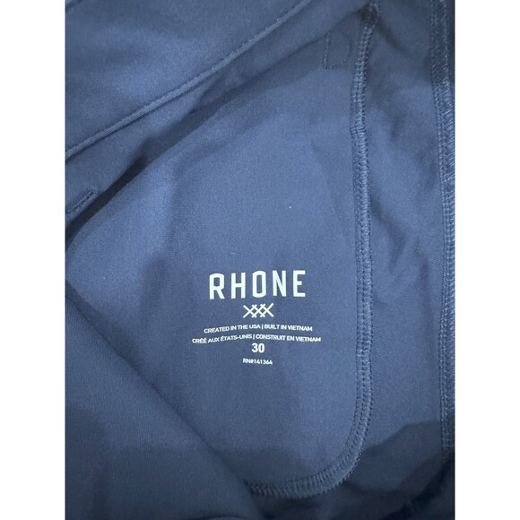 Rhone Mens 30 Navy Commuter Pro Pant Slim Chino Performance Golf Flat Front - Picture 4 of 11